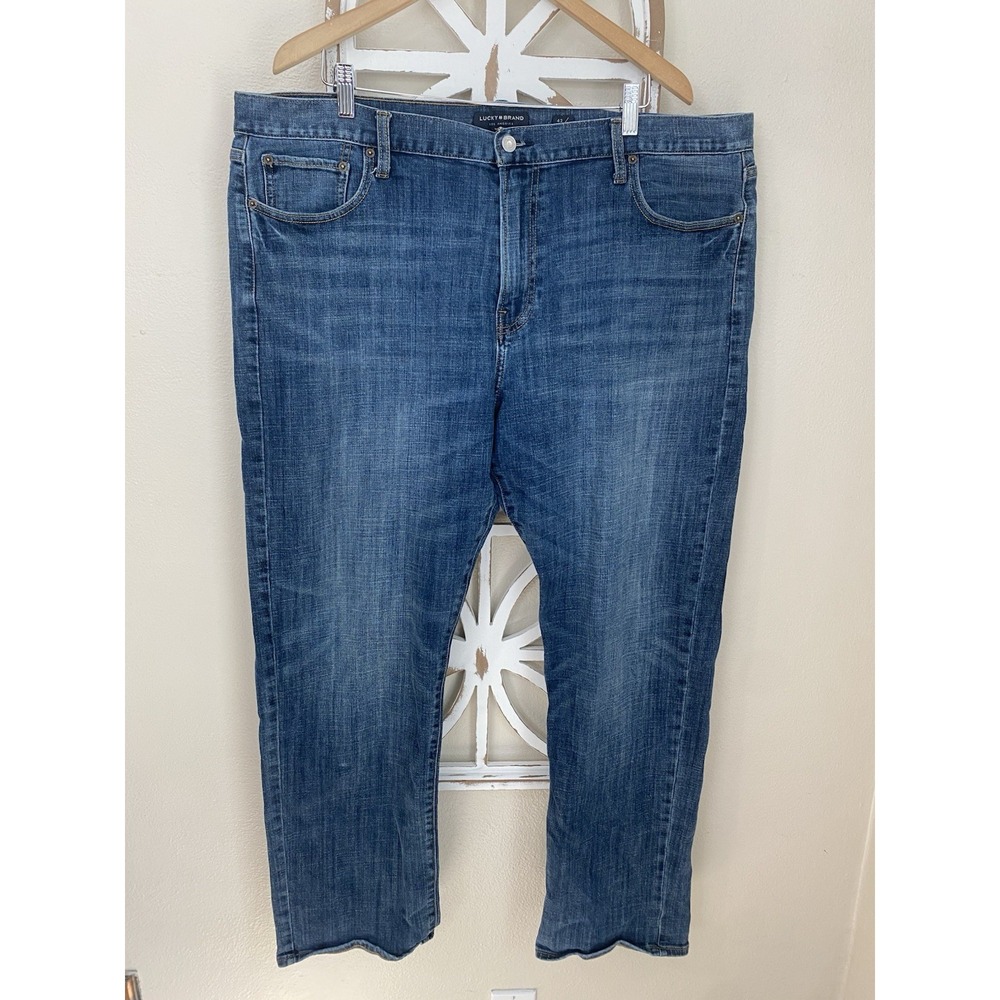 Lucky Brand Jeans Mens 42X32 181 Relaxed Straight Leg Medium Wash *J312